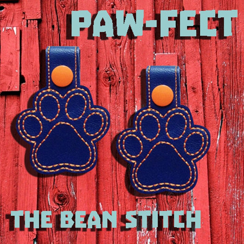 Embroidery Machine Download Design File Paw fect Includes TWO Sizes and TWO Styles Fill and Outline BONUS Multis image 2