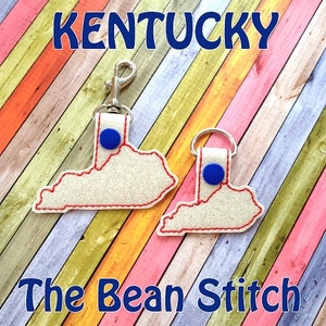 Embroidery Machine Download Design File - Kentucky.  Includes design files in 2 sizes.