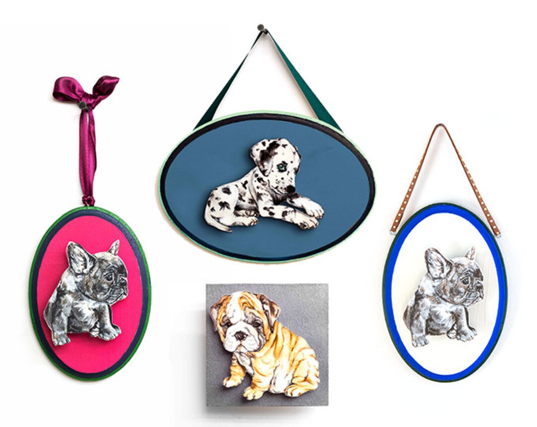 Puppy Wall Art Watercolor Nursery Decor Choose Dog Illustration