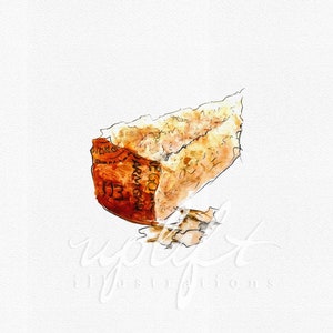 Parmigiano Acquerello Illustrazione - Kitchen Art Print - Cheese Painting