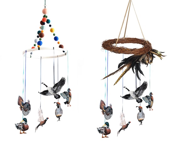 Game Birds Mobile Duck Pheasant Goose Baby Mobile Etsy