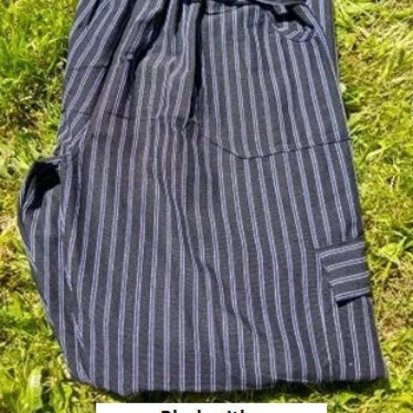 Funky Pants Black with White stripes (South American style)!