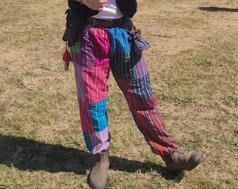 Ausgefallene mehrfarbige Patchwork Hose!