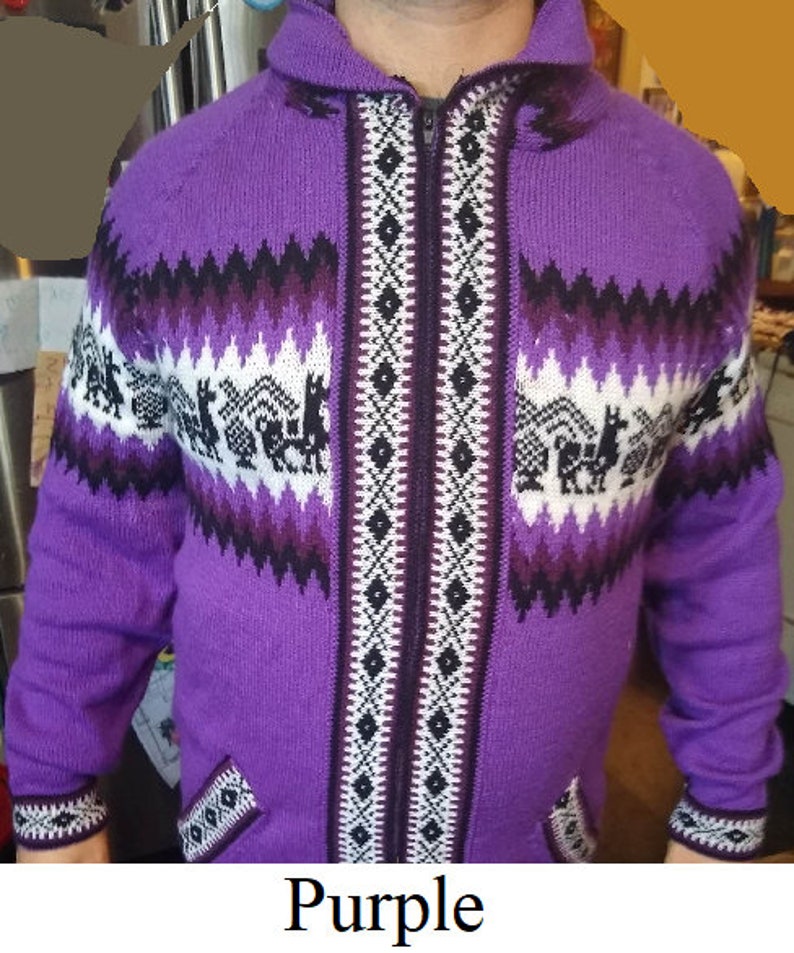 Sweter de alpaca Morado