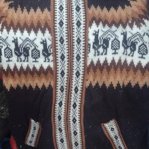 Sweter de alpaca Brown/Black