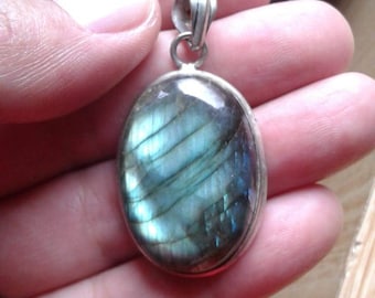 Labradorite Pendant set in German silver