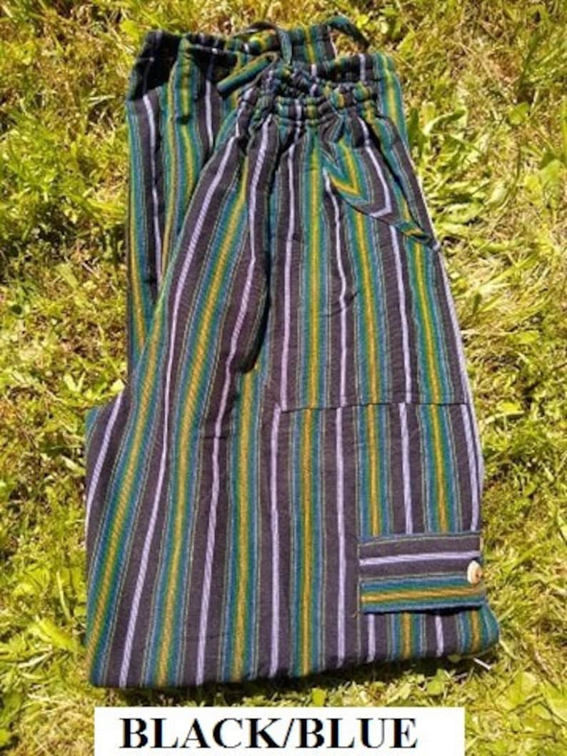 green funky pants