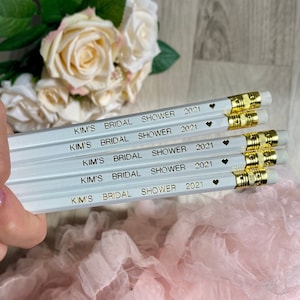 Custom Pencil Set, Bulk Pencils, Class Gift, Wedding Favour, Save the Date, Hen Party, Bridal Shower, Baby Shower