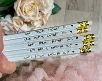 Custom Pencil Set, Bulk Pencils, Class Gift, Wedding Favour, Save the Date, Hen Party, Bridal Shower, Baby Shower