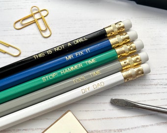 DIY Inspired Pencil Set - Mr Fix It - Father's Day Gift