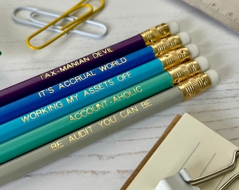 Finance Lovers HB Pencil Set - Gift for accountants, auditors, tax professionals
