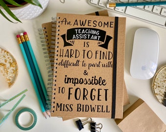 An Awesome Teacher Personalised A5 Notebook