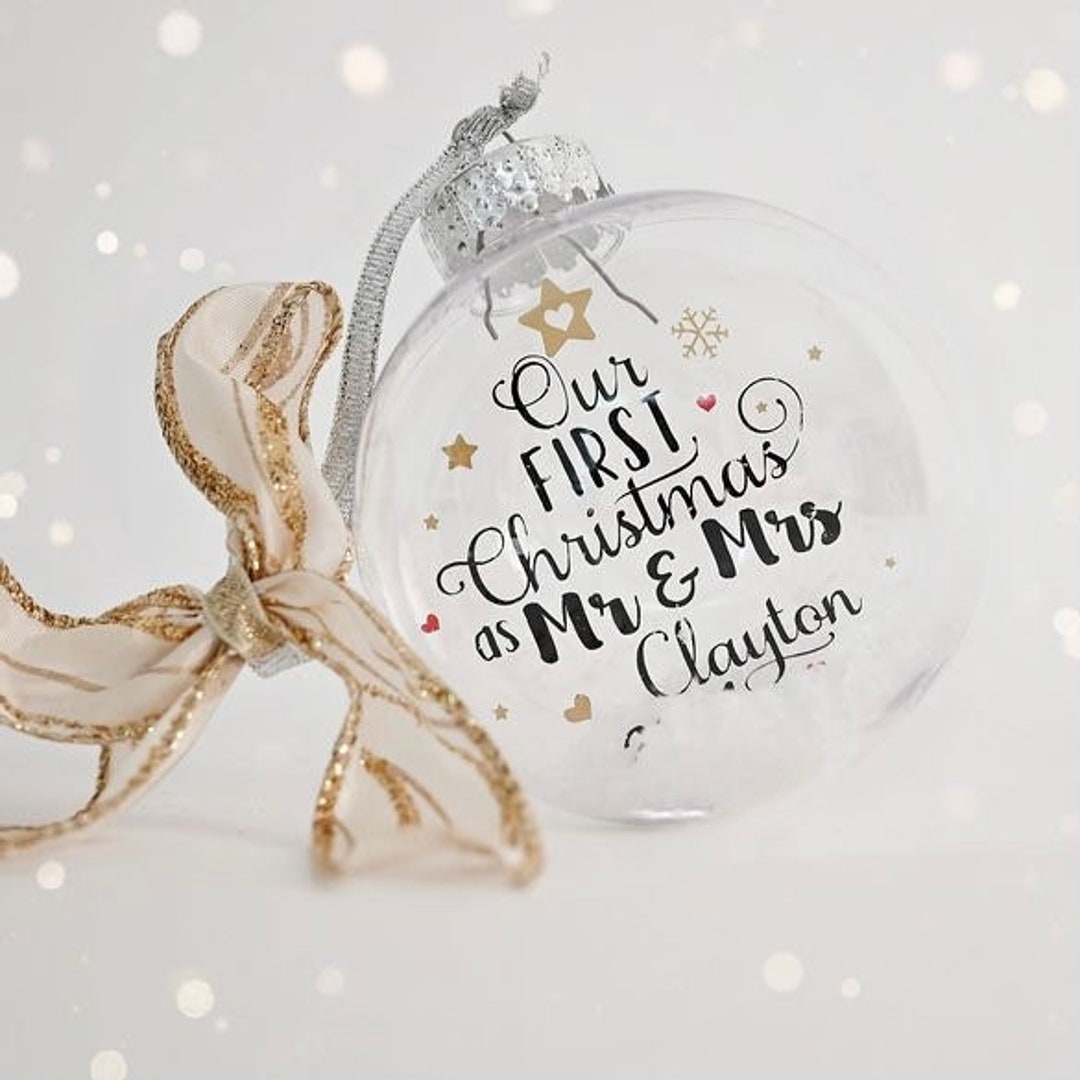 Our First Christmas as Mr & Mrs Ornament 1st Christmas as Mr - Etsy UK