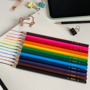 Set di matite colorate personalizzate, matite con nome per bambini personalizzate