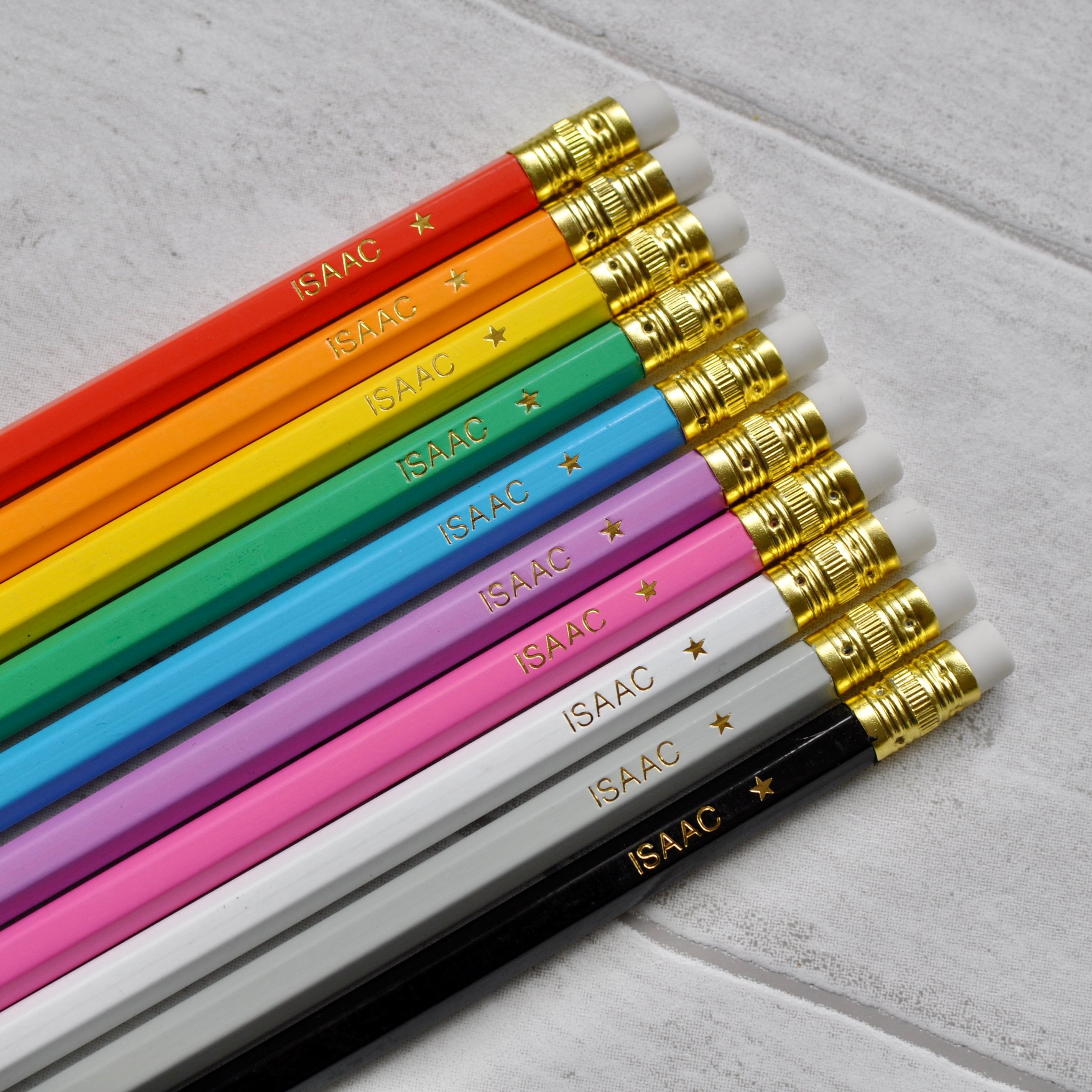 Customised Pencil Set Bulk Pencils Class Gift Wedding Etsy UK