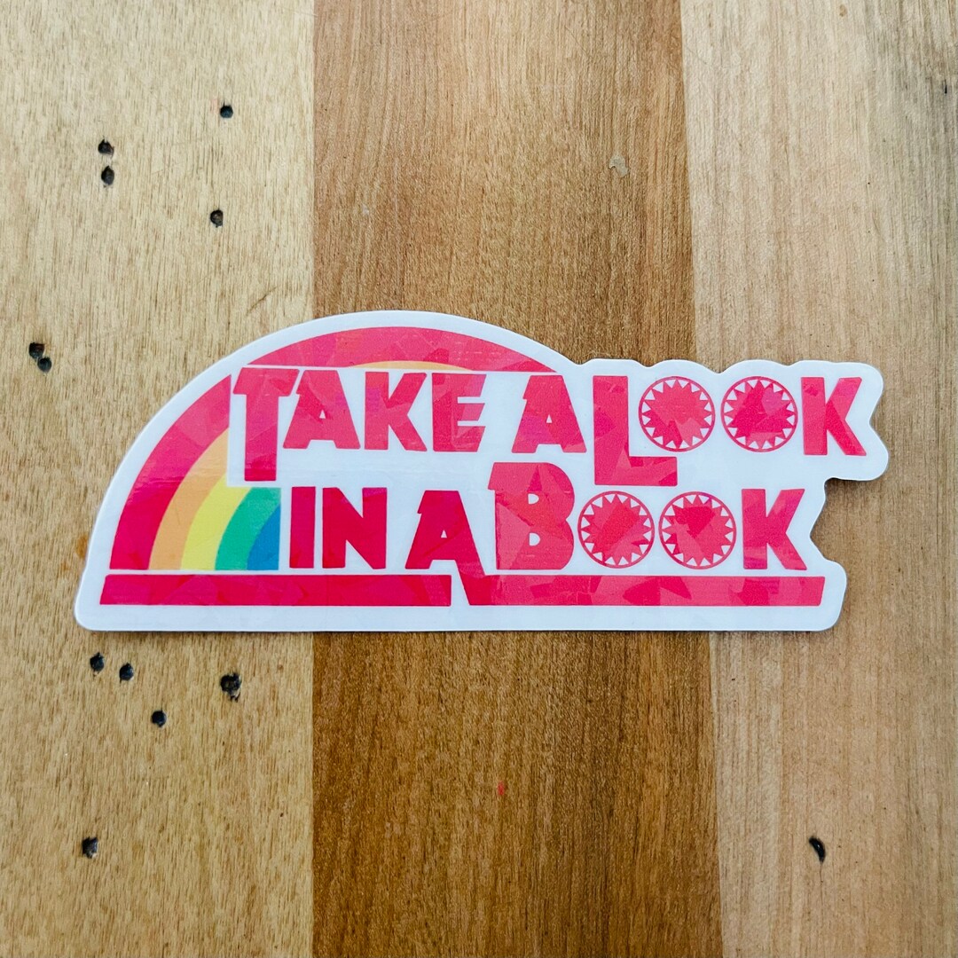 Reading Rainbow Inspired Sticker - Etsy