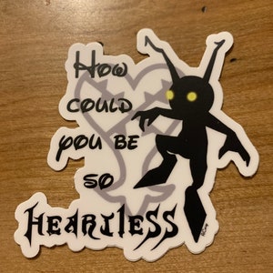 Kingdom Hearts inspired Heartless Sticker
