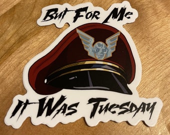 Street Fighter The Movie M.Bison Inspired sticker