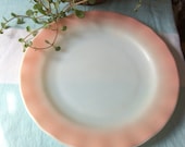 Pink Hazel Atlas Crinoline Dinner Plate