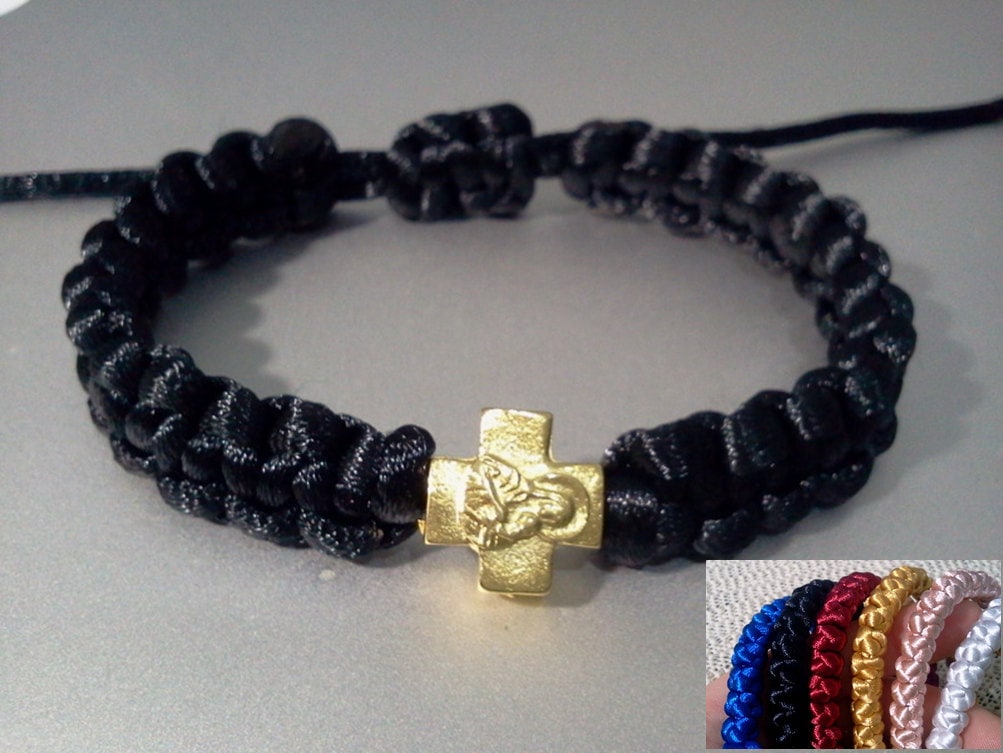 Orthodox greek prayer bracelet with cross you choose the Etsy