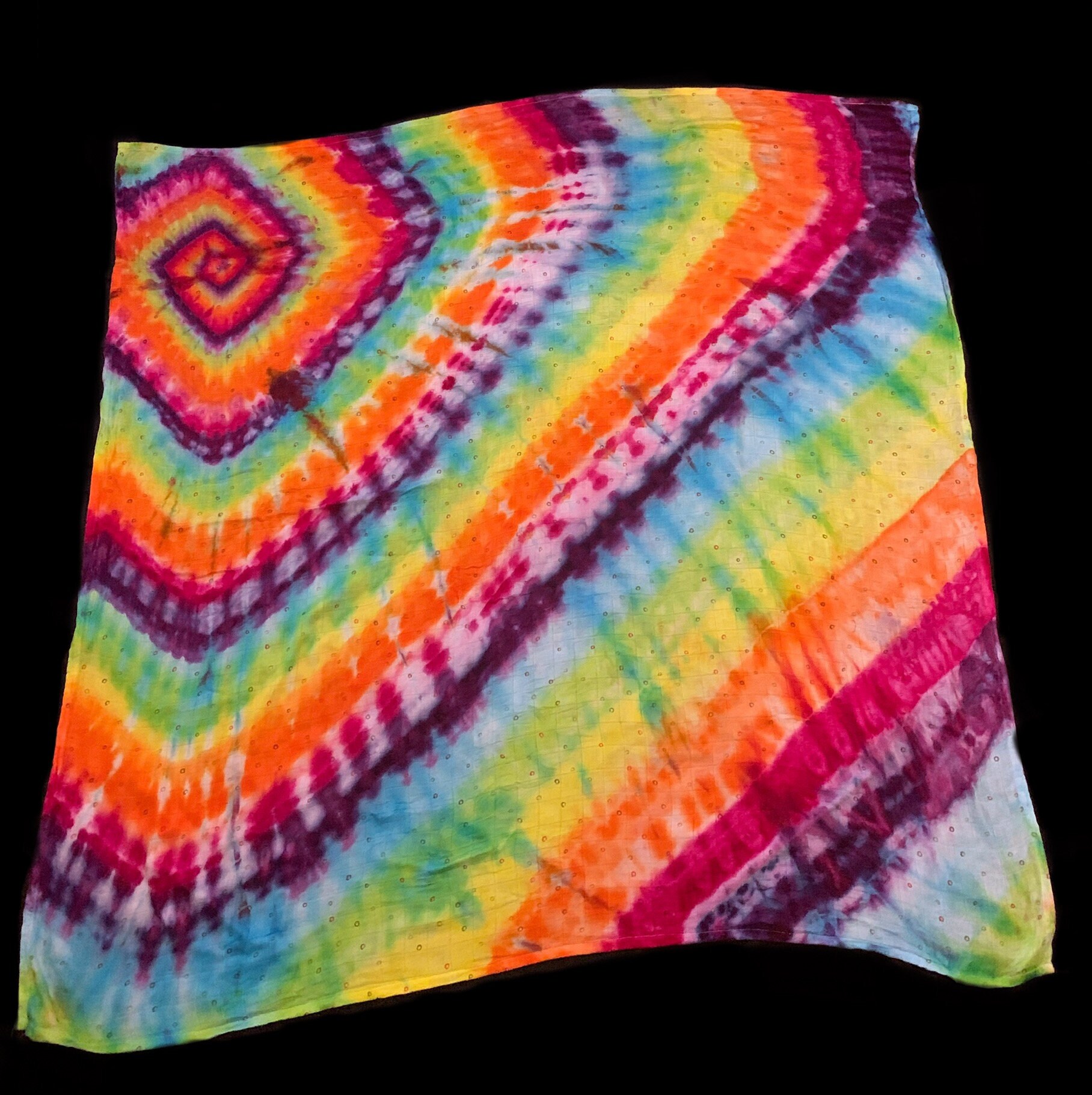 tie dye baby blanket