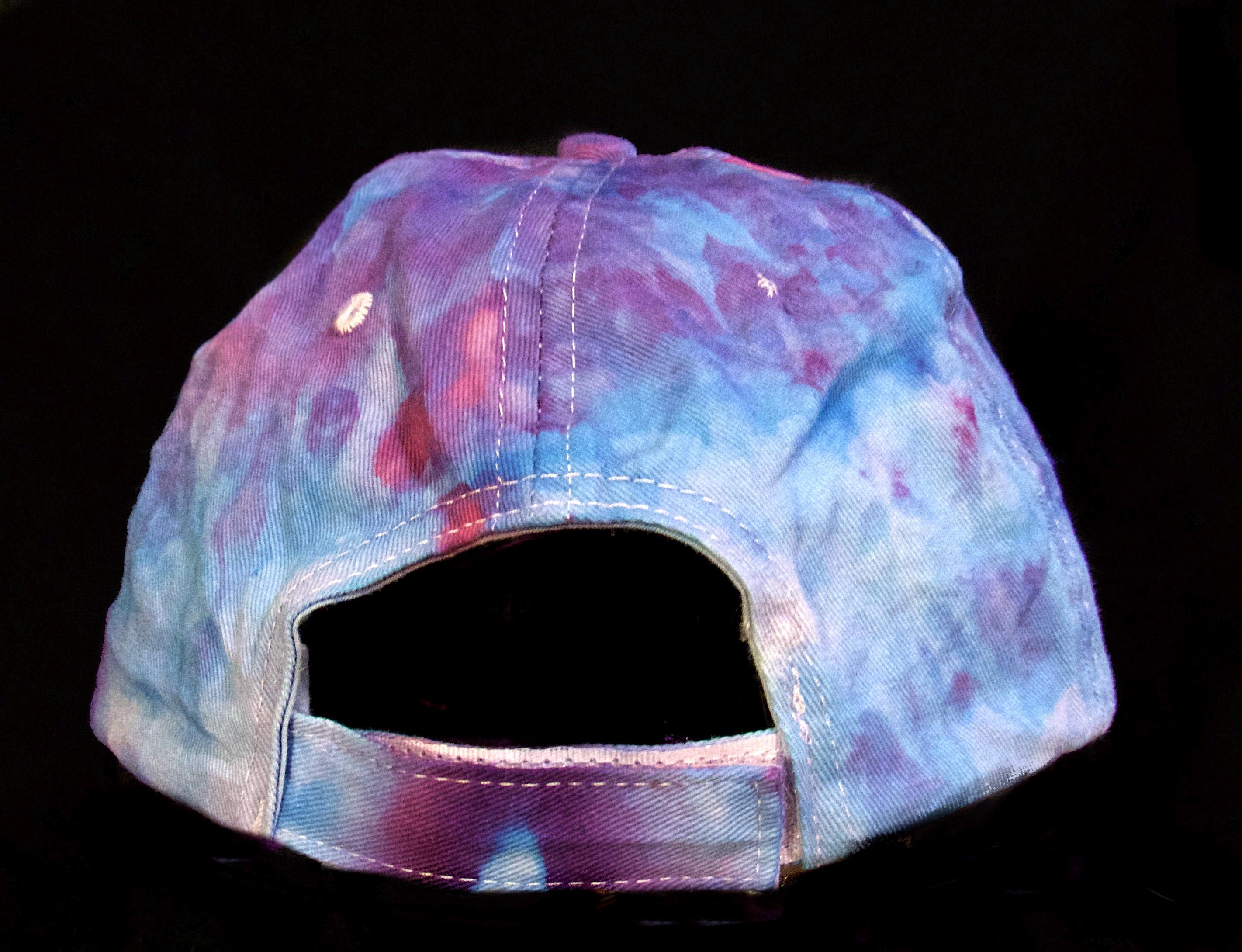 Ladies Purple tie dye vintage baseball hat 1 OF 1  main image 3