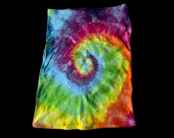 Tie Dye Dog Shirt Tie-Dye Dog Clothing Tank Top Pet Shirt Rainbow Spiral Size 3XL Ice-Dye