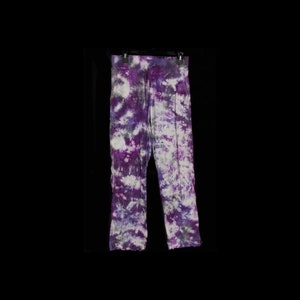 Tie-Dye Women's Pants Size 2 Hand Dyed Purple Lavender Grey Sonoma Brand