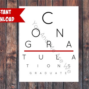 Instant Download: Printable Eye Chart Medical Party Decor | Snellen Chart