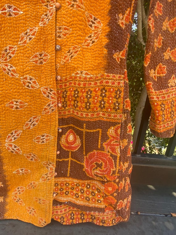 Vintage Indian Quilted/Patchwork Jacket - S - image 6