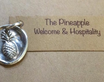 Handmade Sterling Silver Pineapple Charm