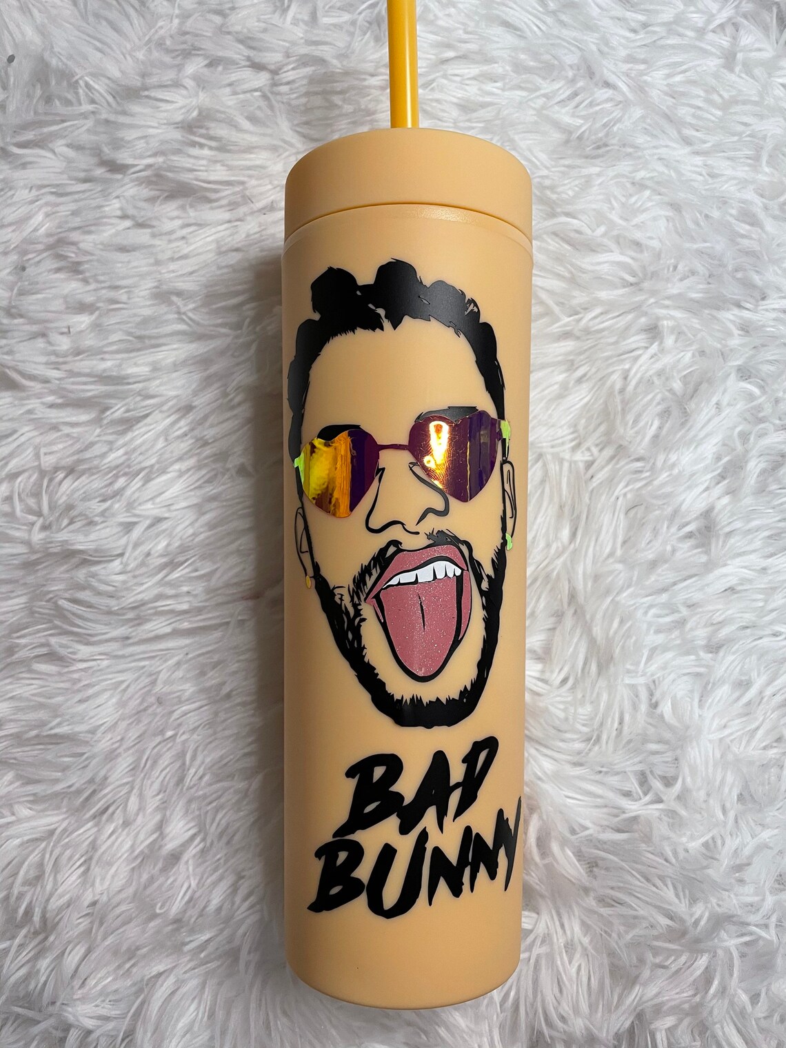 Bad Bunny 20 Oz Tumbler Etsy