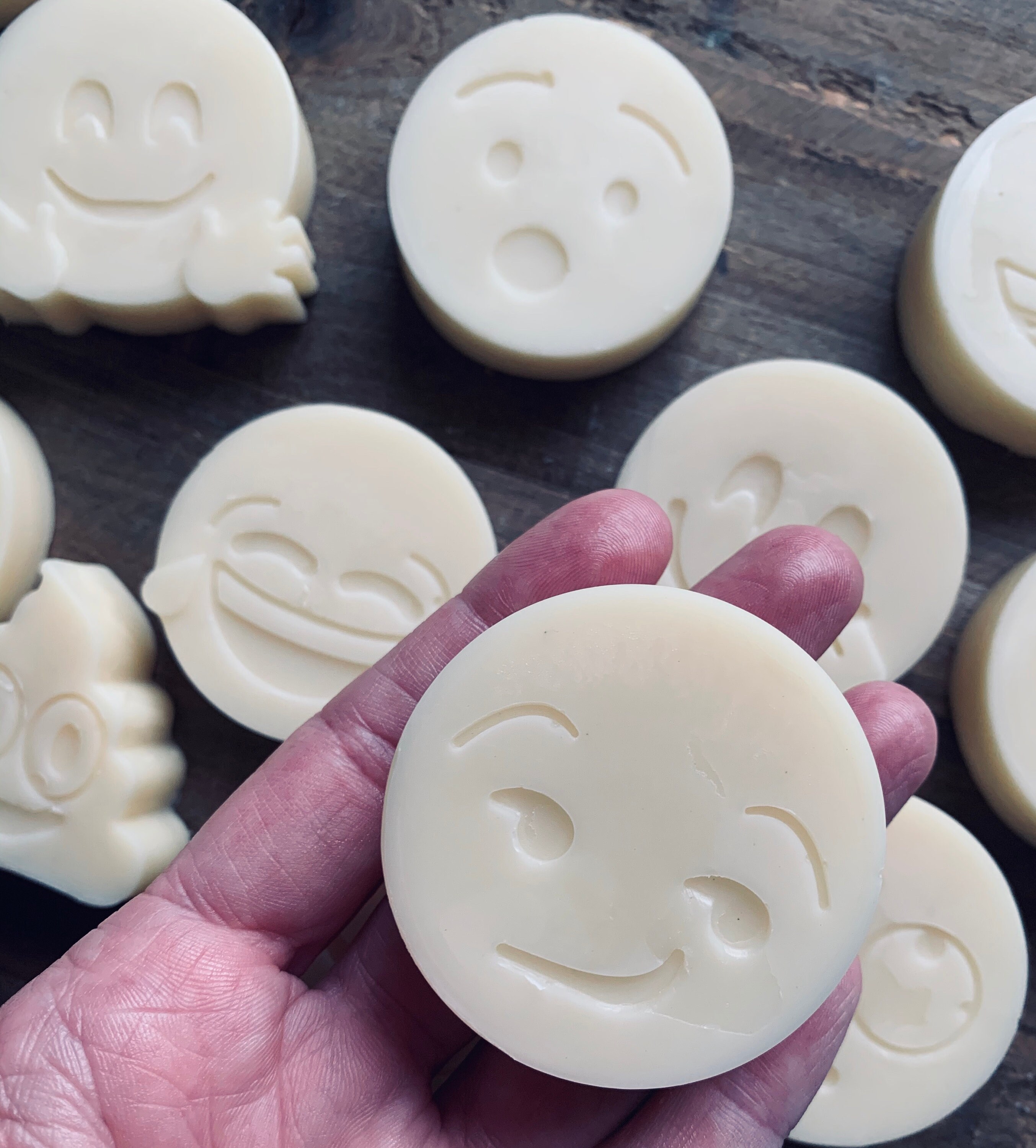 Solid lotion bar emoji lotion bar fun gift travel lotion massage lotion