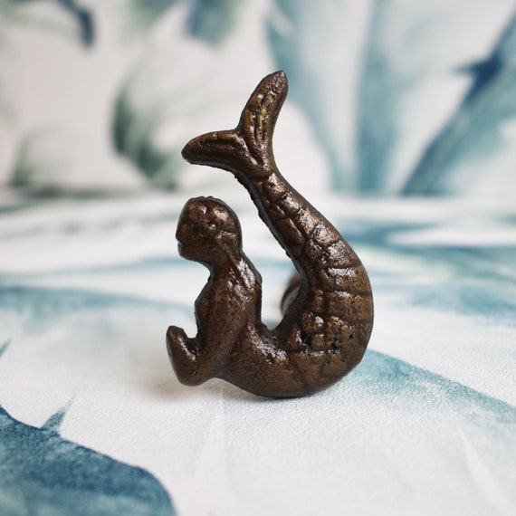 Mermaid Nautical Drawer Knob Door Handle Furniture Pull Etsy