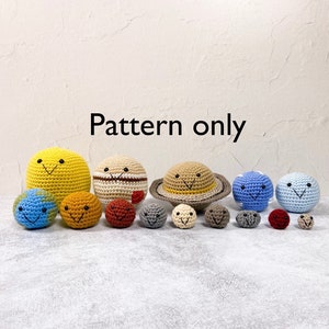 Crochet 14 Planet Solar System PDF Pattern, Crochet Milky Way and Dwarf Planets Amigurumi Pattern, Crochet Space Educational Toy Pattern