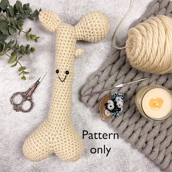 Crochet Anatomical Femur Bone- PDF PATTERN | Crochet Anatomy, Body Parts, Medical, Doctor, Nurse, Skeletal System Anatomy Model Patterns