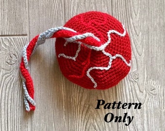 Crochet Anatomical Placenta- PDF PATTERN | Crochet Anatomy, Body Parts, Medical, Midwife, Doula Patterns
