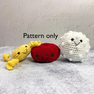 Crochet Blood Cells- PDF PATTERN | Crochet Anatomy, Blood, Medical, Doctor, Nurse, Circulatory System Anatomy Model Patterns