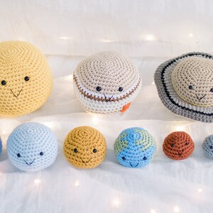 Crochet Educational Planet Space Toy Set, Solar System Learning Play ...