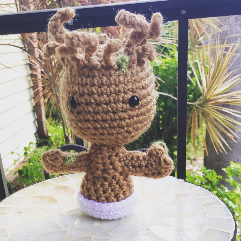 Gardiens Groot Doudou Galaxie Peluche En La Amigurumi CrochetBébé De eCBrdoWx
