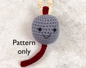 Crochet Anatomical Prostate Gland Pattern, Prostate Gland Amigurumi Model, Crochet Prostate Gland Plush Organ