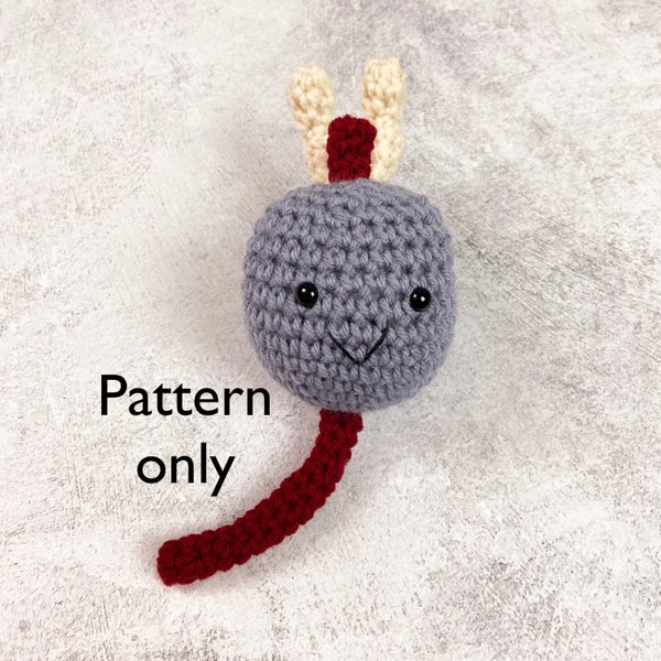 Crochet Anatomical Prostate Gland Pattern, Prostate Gland Amigurumi Model, Crochet Prostate Gland Plush Organ