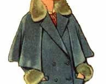 1929 Girl's Coat with Cape Pattern by EvaDress