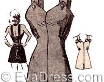 1940's Overalls or Playsuit and Jacket Pattern by EvaDress