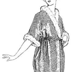 1920 Peignoir Kimono Pattern by EvaDress