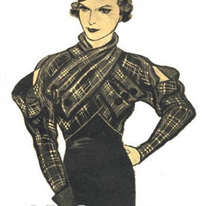 1933 Katharine Hepburn Jacket EvaDress Pattern