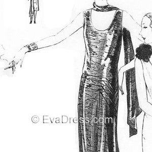 1929 Evening Gown & Scarf EvaDress Pattern