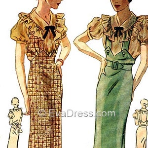 1935 Blouse & Jumper EvaDress Pattern!