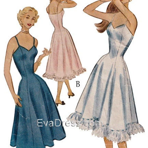 1952 Princess Slip Pattern by EvaDress