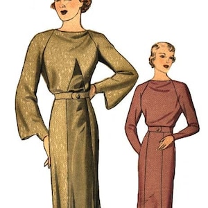 1936 Dresses Pattern by EvaDress